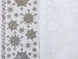 Border Peel Offs for Card Making 1 9 Aud Mixed Snowflakes Peel Off Stickers Small Large