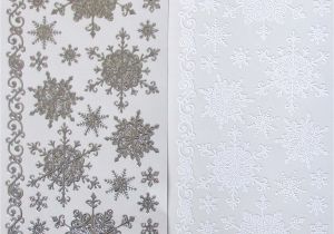 Border Peel Offs for Card Making 1 9 Aud Mixed Snowflakes Peel Off Stickers Small Large