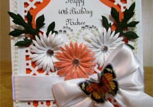 Border Punches for Card Making Martha Stewart Border Punch orange and White Handmade