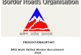 Border Road organisation Admit Card Bro Multi Skilled Worker Recruitment 2020
