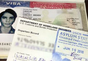 Border Security force Admit Card Venezuelans Break Record for U S asylum Petitions but Few