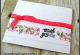 Border Stamps for Card Making A Special Thank You Card Using Stampin Up Mixed Borders