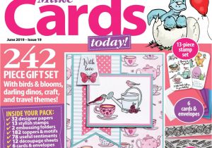 Border Stamps for Card Making Make Cards today June 2019 by Immediate Media Co Magazines