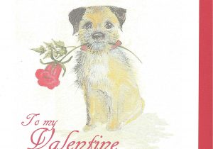 Border Terrier Thank You Card Valentine Card Border Valentinecardhq