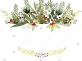Border with A Green Card Christmas Leaves for Card Winter Garlands Coloring Water