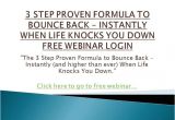 Bounce Back Email Template 3 Step Proven formula to Bounce Back Instantly when Life