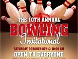 Bowling Flyers Templates Free Bowling League Flyer