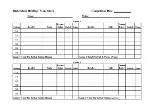 Bowling Recap Sheet Template 11 Sample Bowling Score Sheets Sample Templates