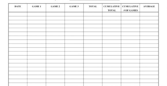 Bowling Recap Sheet Template Basketball Score Sheet Download Excel All Basketball