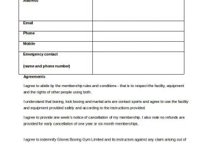 Boxing Manager Contract Template 15 Gym Contract Templates Word Google Docs Apple