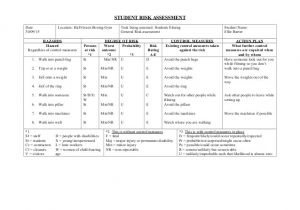 Boxing Manager Contract Template Boxing Gym Risk assesment