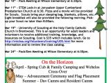 Boy Scout Newsletter Template Cub Scout Pack 307 Murfreesboro Tn