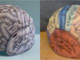 Brain Hat Template Brain Hemisphere Hat