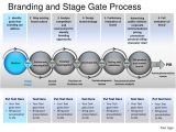 Brand Development Process Template Branding and Stage Gate Process Powerpoint Presentation