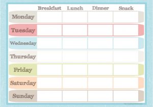 Breakfast Lunch and Dinner Menu Template Menu Planner and Grocery List Printable Set Juggling Act