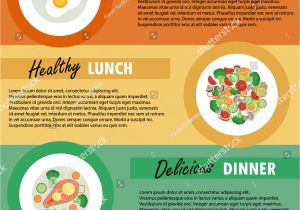 Breakfast Lunch and Dinner Menu Template Vector Banner Template Breakfast Lunch Dinner Stock Vector