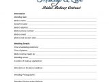 Bridal Contract Template for Hair 28 Wedding Contract Templates Example Word Google Docs