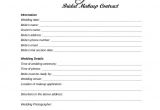 Bridal Hair and Makeup Contract Template 28 Wedding Contract Templates Example Word Google Docs