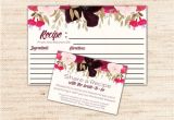 Bridal Shower Recipe Cards Templates Boho Bridal Shower Recipe Cards 4×6 Template Printable