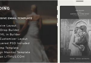 Bridesmaid Email Template Wedding Invitation Email Template Builder Access by