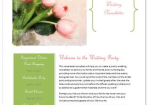 Bridesmaid Newsletter Template Free Wedding Newsletter Template Http Www Worddraw Com