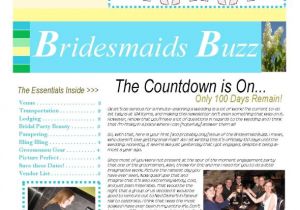 Bridesmaid Newsletter Template Newsletter for My Bridesmaids Weddingbee Photo Gallery
