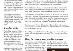 Bridesmaid Newsletter Template What to Put On Initial Newsletter the Dis Disney