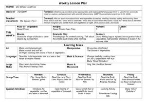 Bright From the Start Lesson Plan Template Bright From the Start Lesson Plan Template Free Template