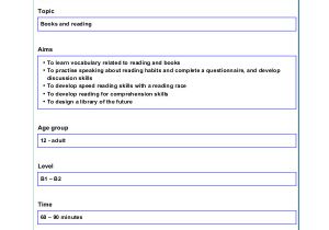 British Council Lesson Plan Template 49 Examples Of Lesson Plans