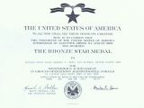 Bronze Star Certificate Template Bronze Star Certificate Template West Virginia Veterans
