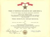 Bronze Star Certificate Template Template Bronze Star Certificate Template