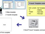 Brother Label Printer Templates Command Control P touch Template Label solutions