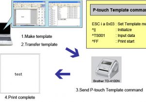 Brother Label Printer Templates Command Control P touch Template Label solutions