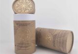 Brown Wrapping Paper Card Factory wholesale 500pcs Lot Custom Printed Creative Round Kraft Paper Tube Packaging for Food Packaging Kraft Cylinder Food Grade Box