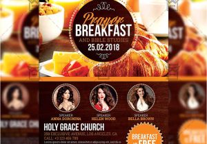 Brunch Flyer Template Free Prayer Breakfast Church A5 Flyer Template