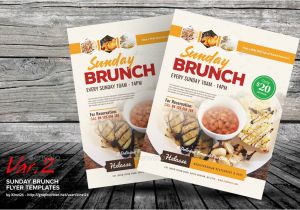 Brunch Flyer Template Free Sunday Brunch Flyer Templates by Kinzi21 Graphicriver