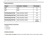 Bsc Nursing Resume format Word 19 Best Fresher Resume Templates Pdf Doc Free