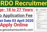 Bsf Admit Card Name Wise Drdo Apprentice Online Application 2020 Drdo Recruitment 2020 Getsarkariresultinfo