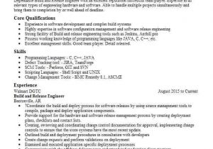 Build and Release Engineer Resume Build and Release Engineer Resume Sample Livecareer