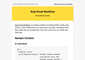 Build HTML Email Template A Gulp Workflow for Building HTML Email