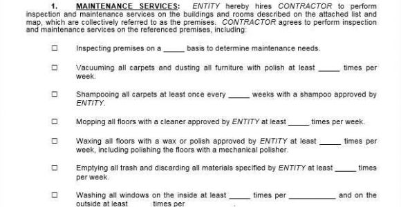 Building Maintenance Contract Template 17 Maintenance Contract Templates Pages Word Docs