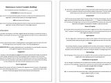 Building Maintenance Contract Template 5 Free Maintenance Contracts Samples and Templates