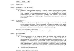 Building Specification Template Bts Construction Building Specs Template 20090220 Tipo