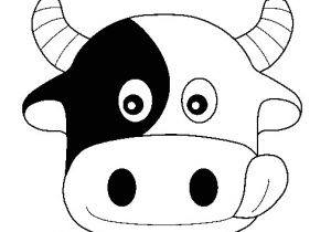 Bull Mask Template Cow 6 Coloring Page