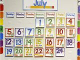 Bulletin Board Calendar Template Home Preschool Calendar Board From Abcs to Acts