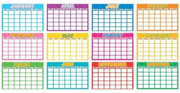 Bulletin Board Calendar Template Search Results for Blank 18 Month Calendar Calendar 2015