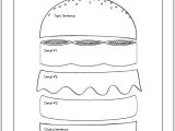 Burger Writing Template 18 Best Images Of Hamburger Paragraph Worksheet