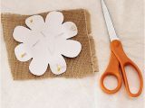 Burlap Flower Template Make Burlap Flower Magnets About Family Crafts