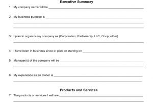 Busines Plan Templates Business Plan Template Proposal Sample Printable