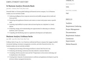 Business Analyst Email Templates Business Analyst Resume Template Resumeviking Com